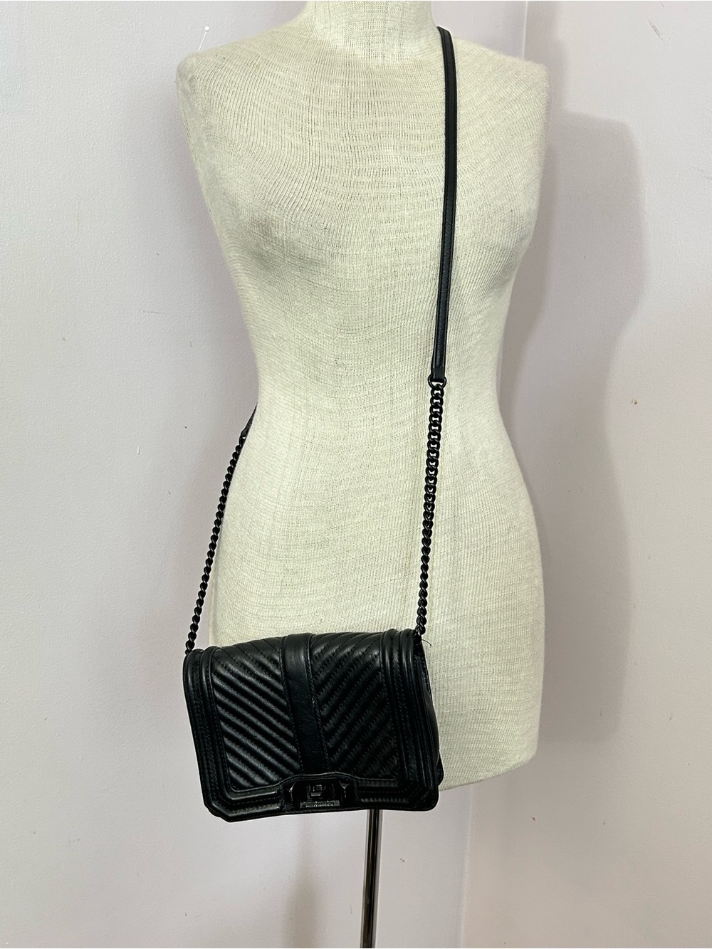 Rebecca Minkoff Black Leather Crossbody Bag